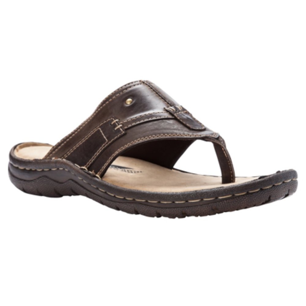 New Mens Propet JONAS coffee sandal